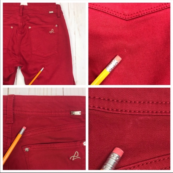 DL1961 Emma Legging Ankle Skinny Jeans Red 26 - Picture 8 of 8